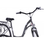 Mestský bicykel 28 Fuzlu Arizona S-3 Strieborná sivá